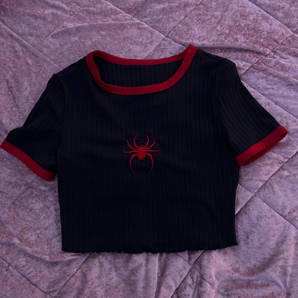 Spiderman Crop Top